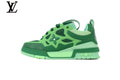 Louis Vuitton Trainer Sneaker – Two-Tone Green Mesh & Leather