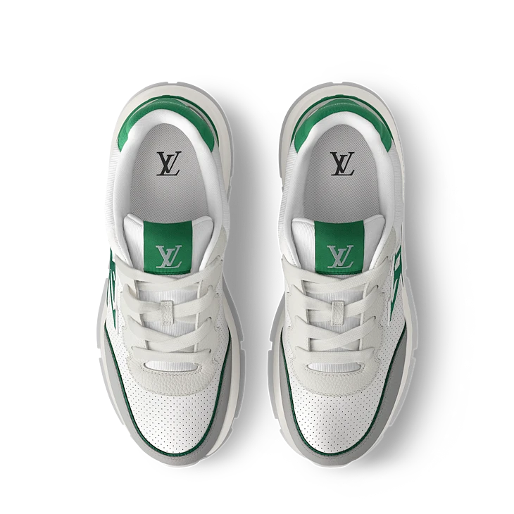 White & Green Sneakers