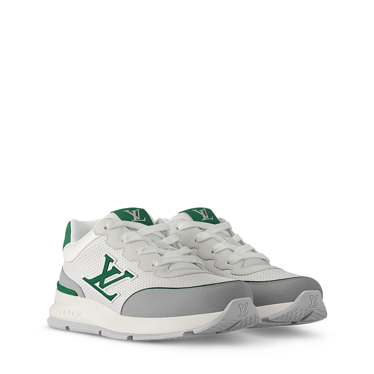 White & Green Sneakers