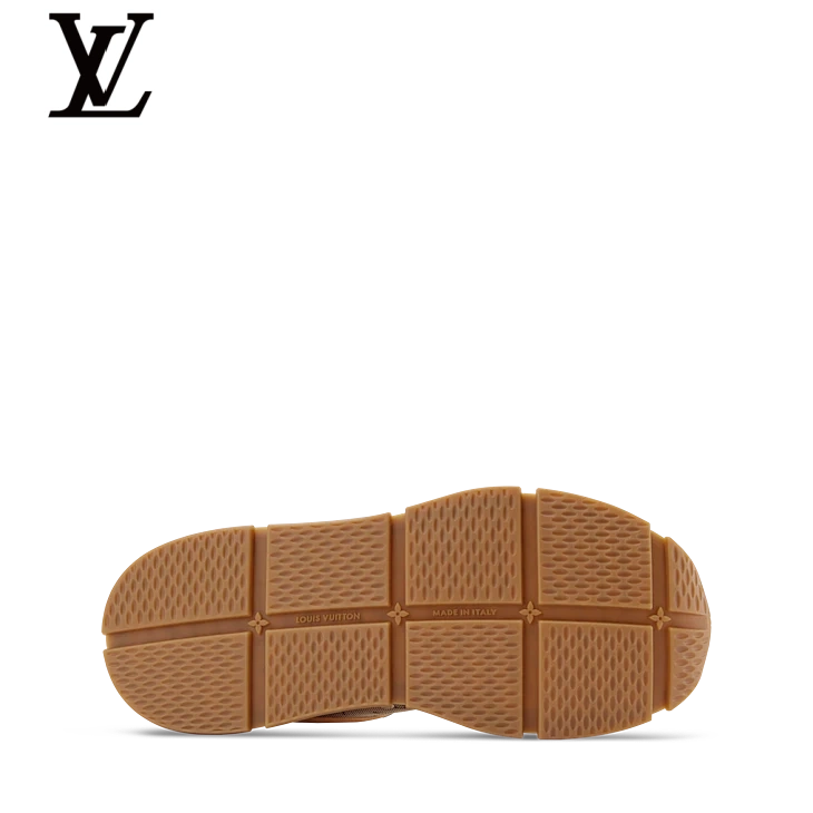 Brown Monogram-Pattern Sneakers | Sizes 38–46