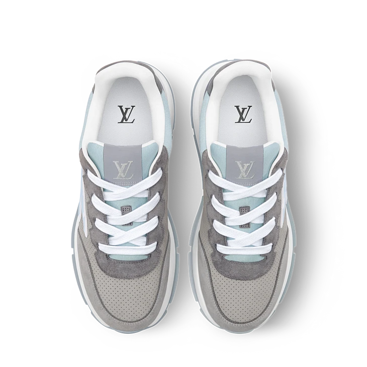 Grey & Light Blue Sneakers