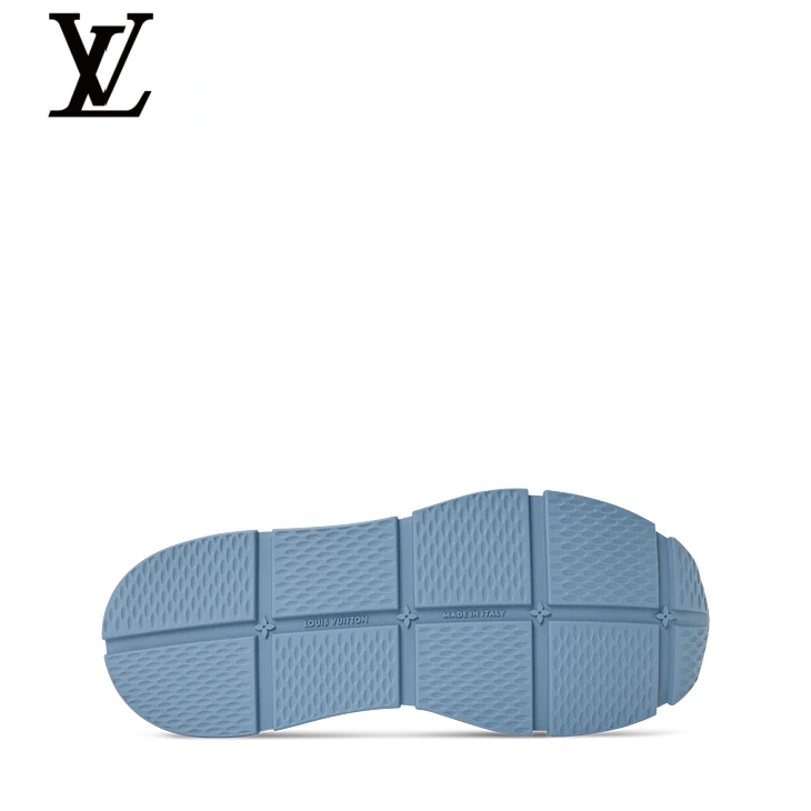 White & Blue Denim-Look Sneakers | Sizes 38–46