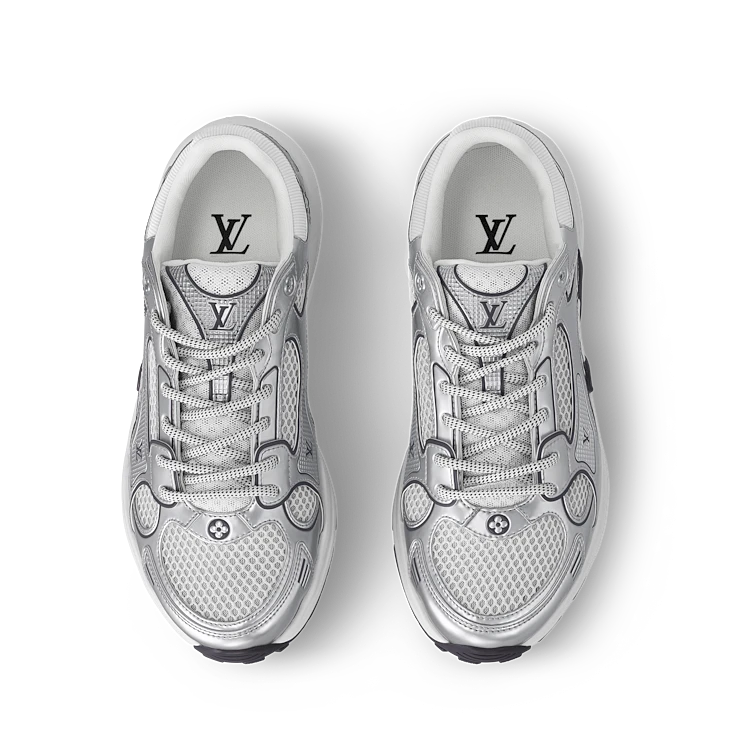 Silver Mesh Sneakers