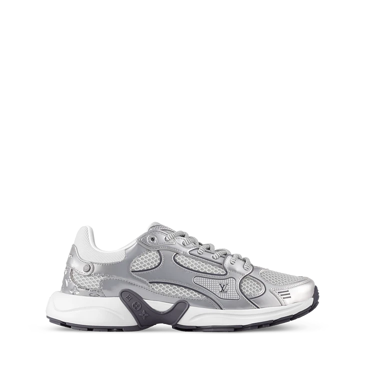 Silver Mesh Sneakers