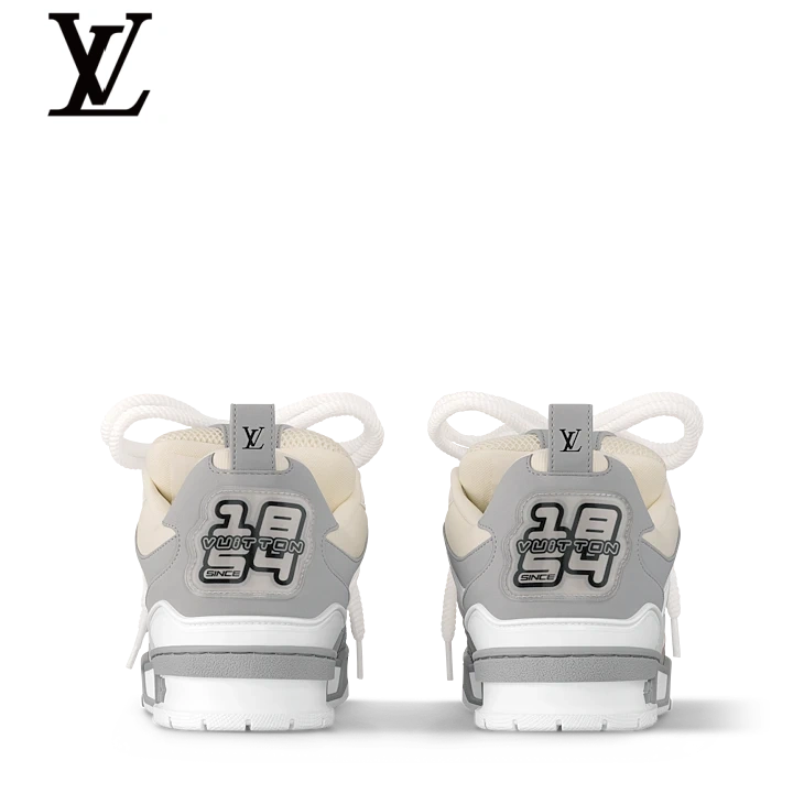 Grey & White Mesh Skate Sneakers | Sizes 38–46