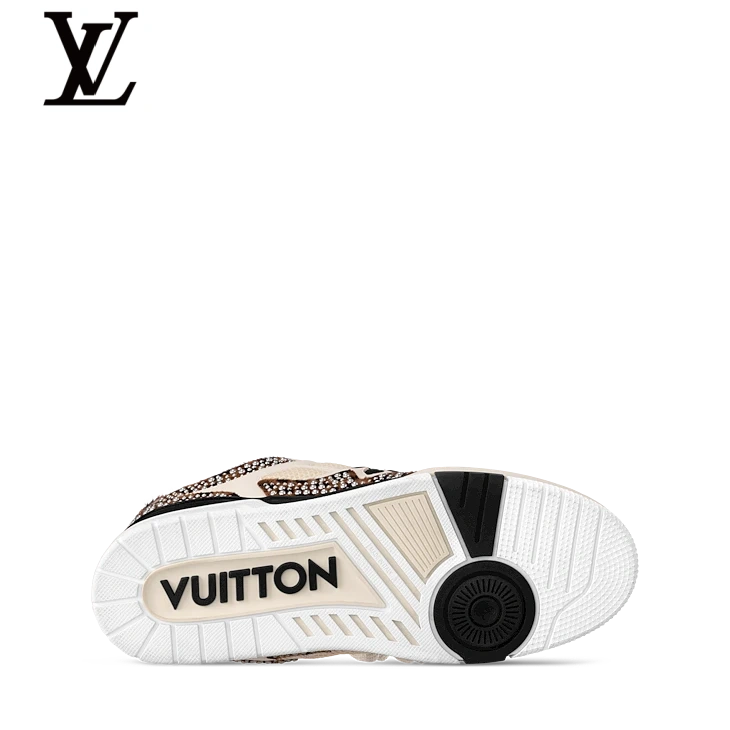 Cream Rhinestone-Detail Skate Sneakers | Sizes 38–46