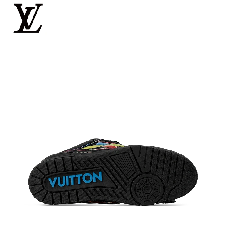 Black & Rainbow Skate Sneakers | Sizes 38–46