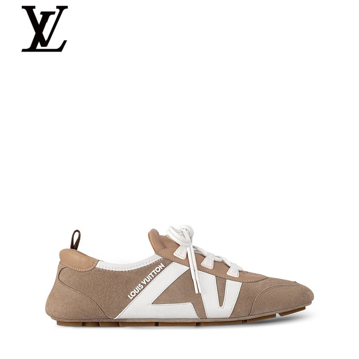 Khaki & White Retro Sneakers | Sizes 38–46