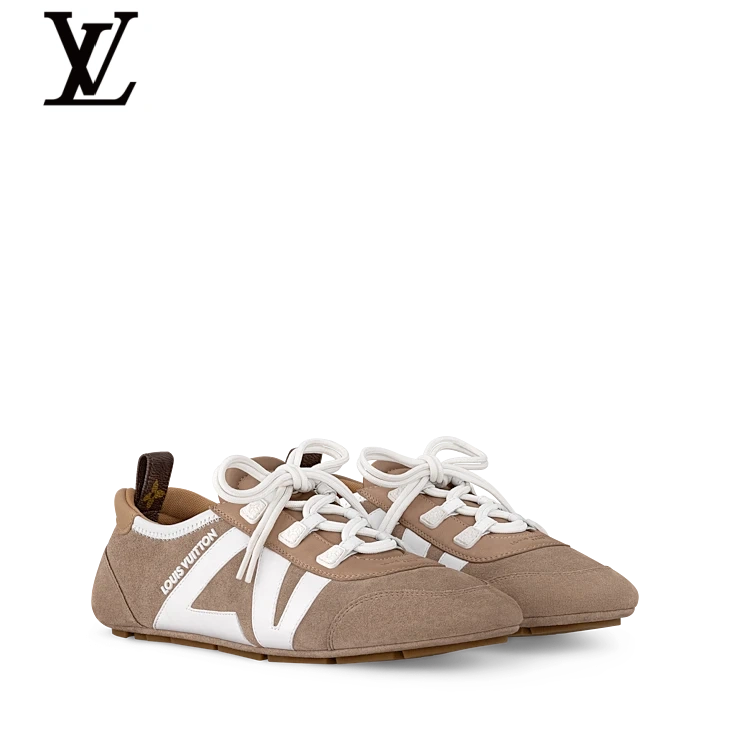 Khaki & White Retro Sneakers | Sizes 38–46