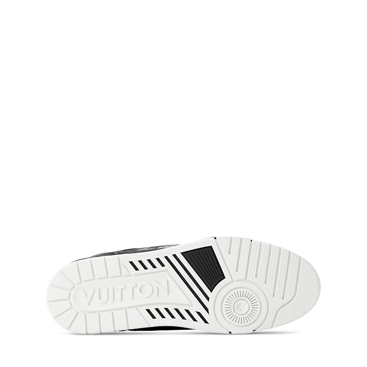 Black & White Graphic Trainer Sneakers