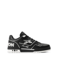 Black & White Graphic Trainer Sneakers