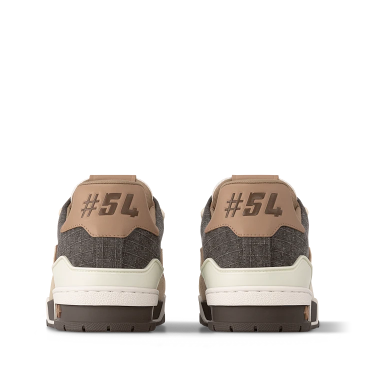 Brown & Beige Trainer Sneakers