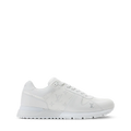 All-White Monogram-Pattern Sneakers